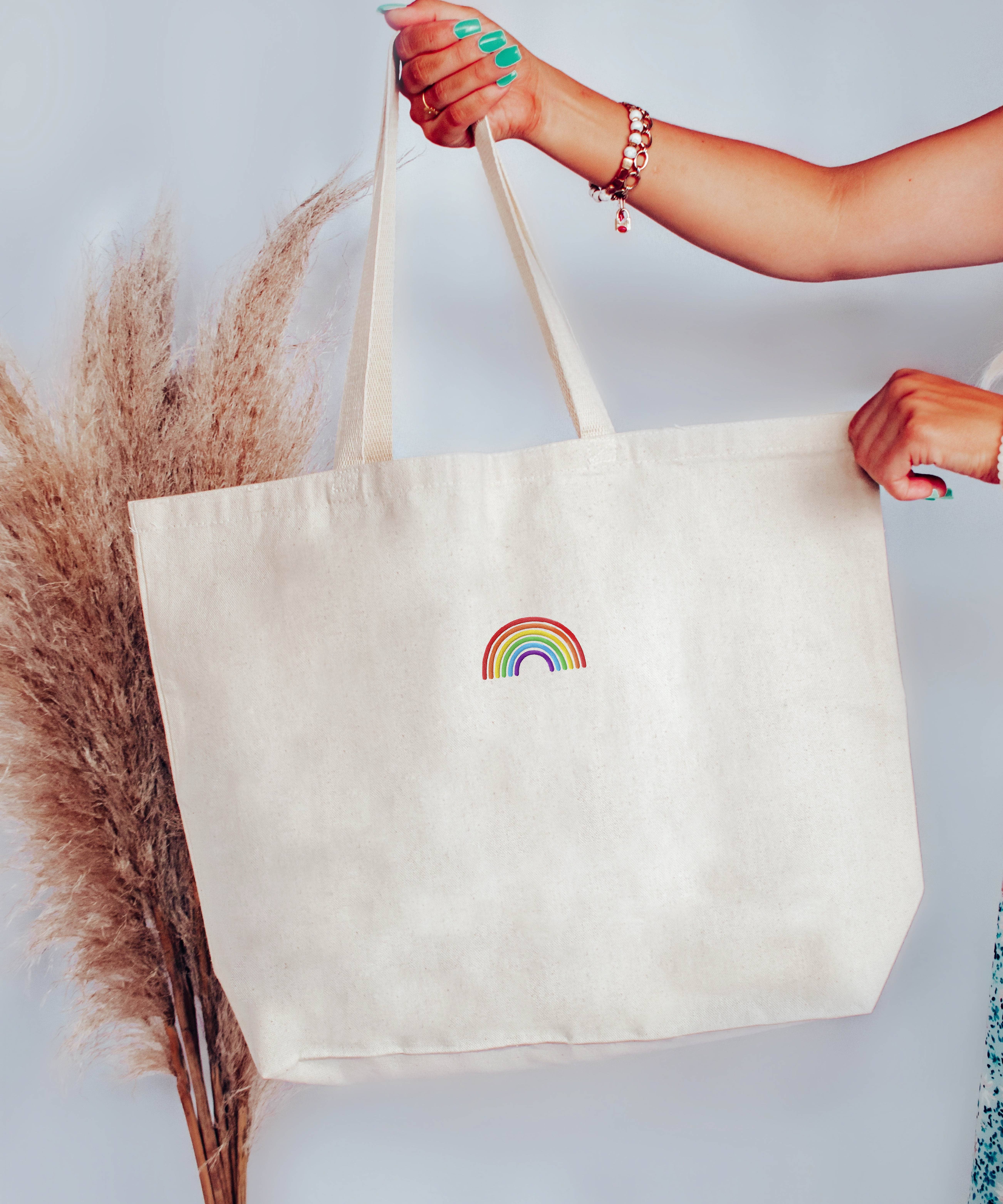 Wholesale Embroidered Pride Minimalist Tote Bag LGBTQ Pride