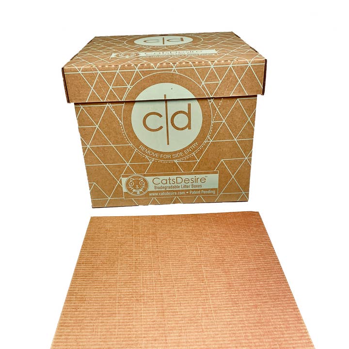 Cats Desire Litter Boxes – wholesale Cat litter box – Cats Desire Top or Side Entry Biodegradable Litter Box
