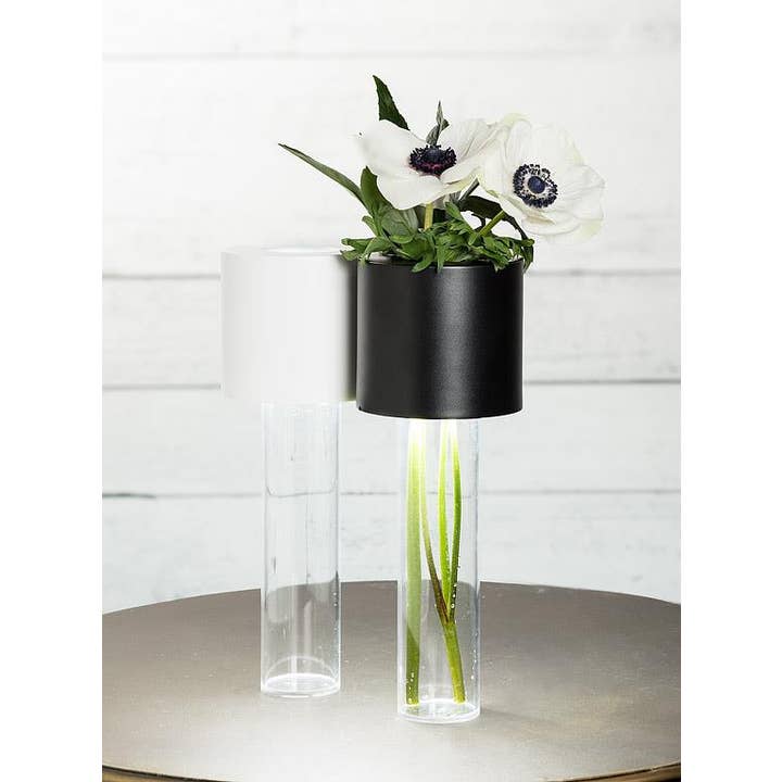 Abbott - Wholesale Accent/Desk Lamp - LED Vase Table Light-White-12"H - Clearance5