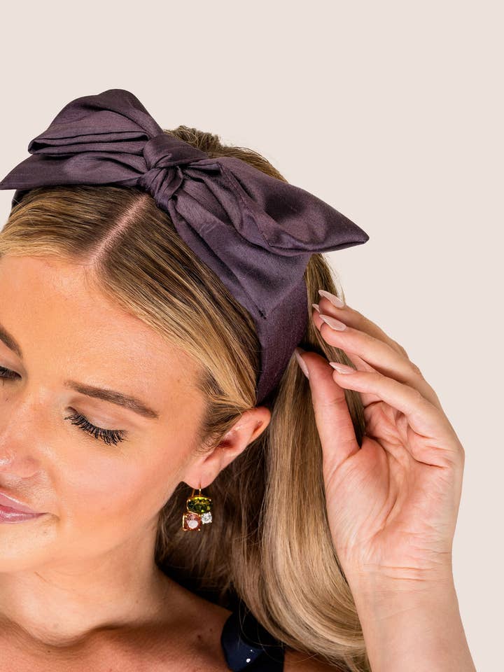 Brynn Bow Headband for wholesale by Violet & Brooks