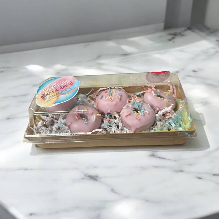 Doodlations - Wholesale Wax Melt - Strawberry Glazed Donut Wax Melts2