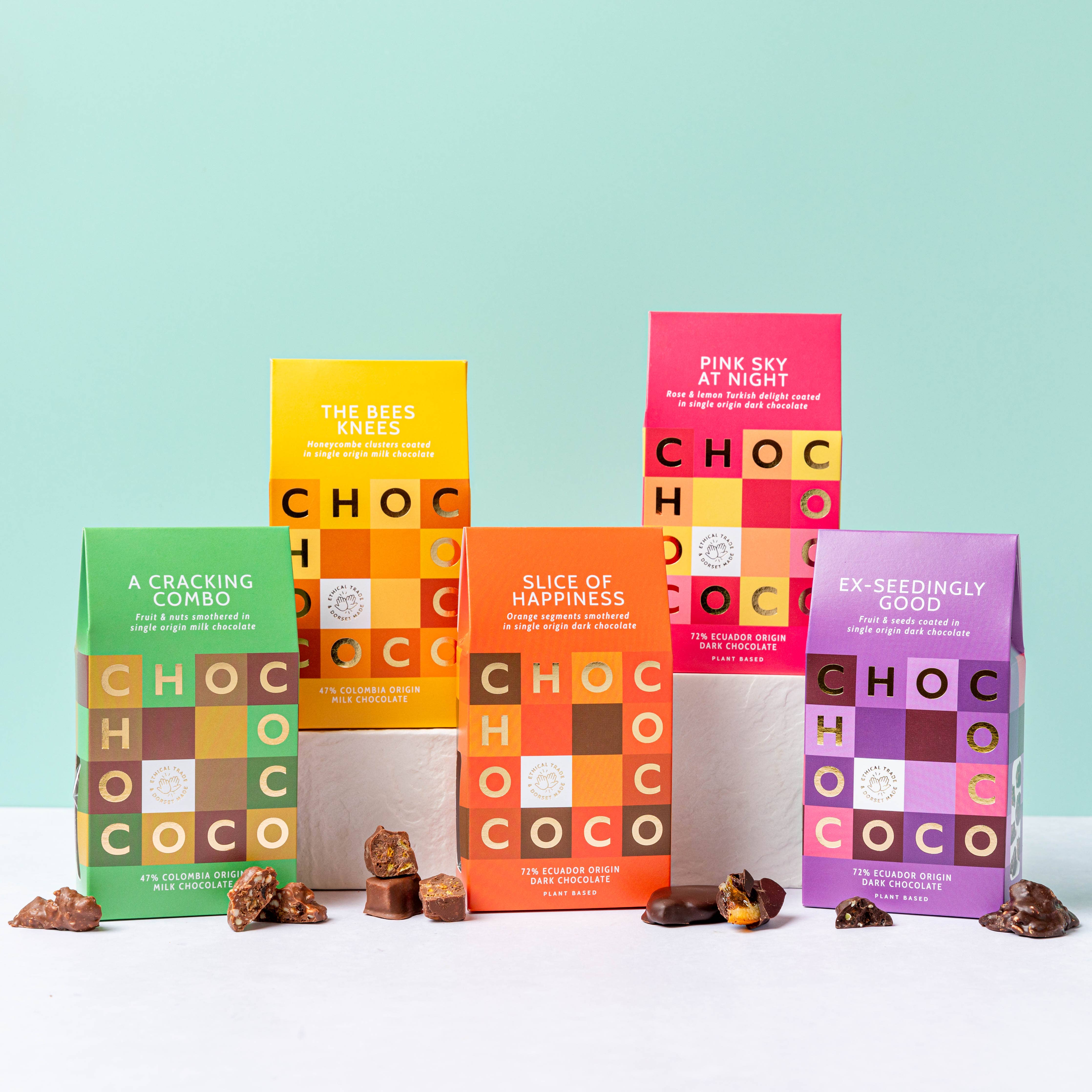 Chococo – wholesale Chocolate-covered sweets – "A Cracking Combo" Fruit & Nut Milk Chocolate Clusters (Copy1