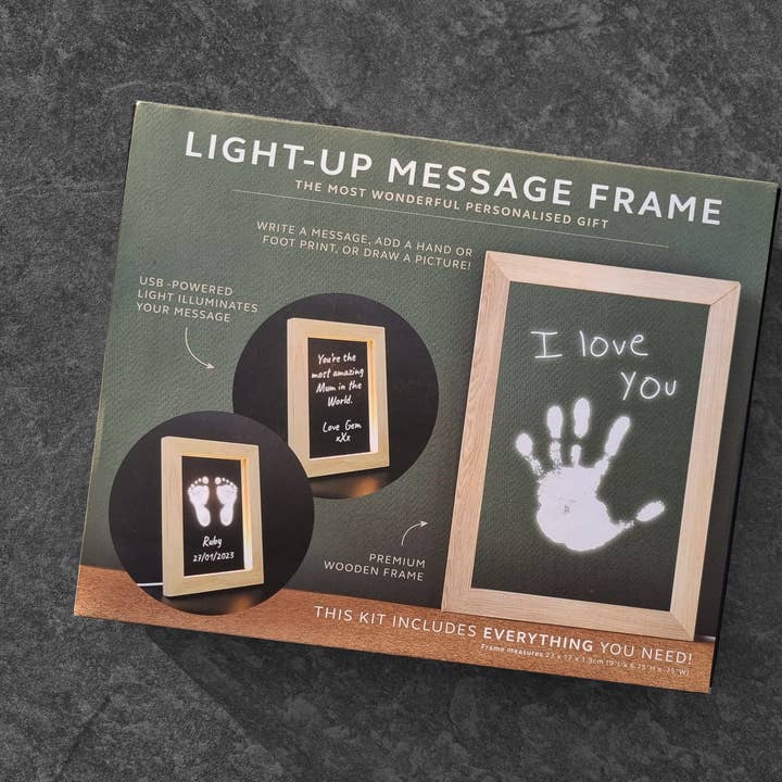 Light Up Message Frame | Personalised Light Box Gift for wholesale by Pikkii