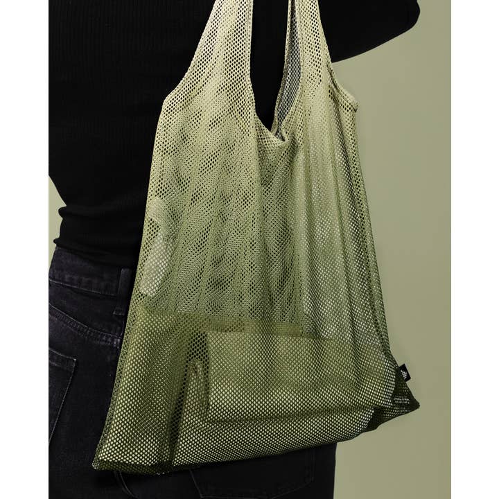 Arpe - Wholesale Grocery/Shopping Bag - Mesh Bag Olive Green3