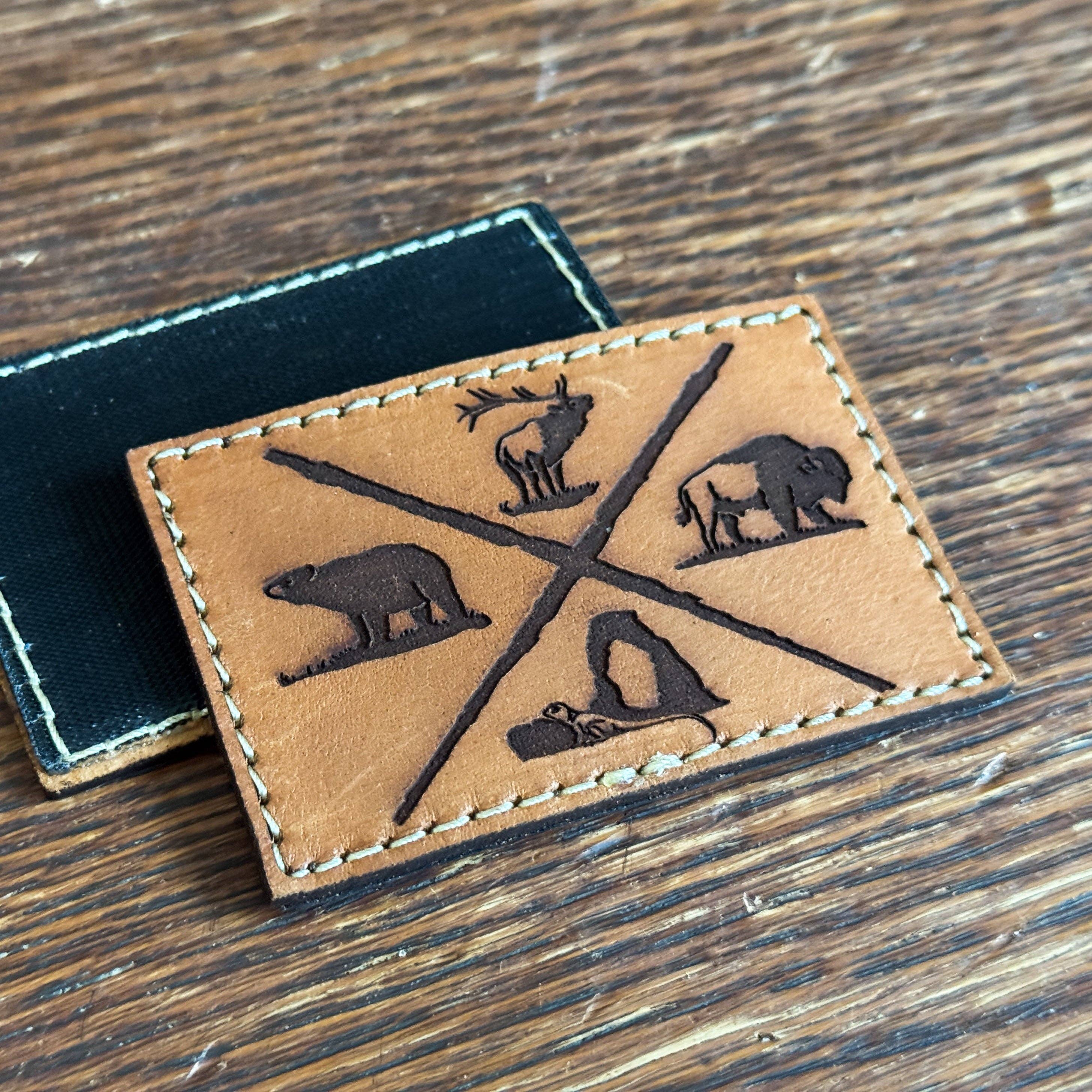 Kc Laser Co - Wholesale Patch - Adventure More - Leather Hook N' Loop Patch1