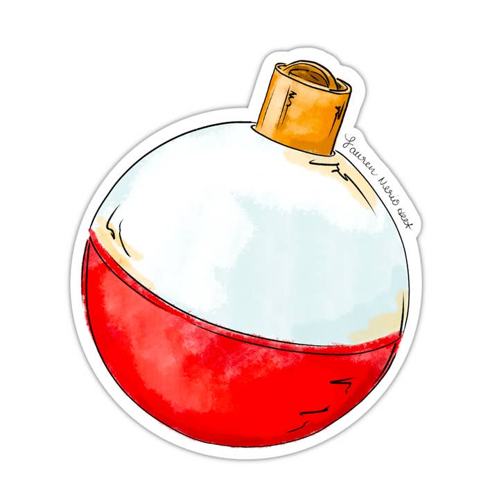 Fishing Bobber - Nature Vinyl Sticker for wholesale by Juniberry Art Co