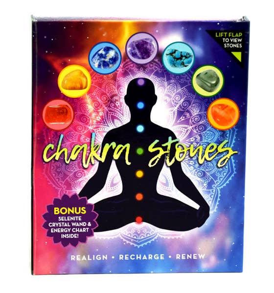 Fantasy Gifts - Wholesale Spiritual Stone/Crystal - 7 Chakra Stone Wellness Kit1