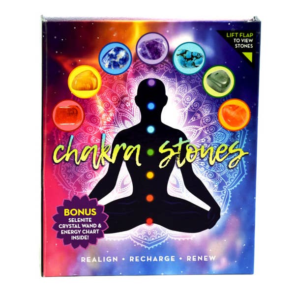 Fantasy Gifts - Wholesale Spiritual Stone/Crystal - 7 Chakra Stone Wellness Kit1