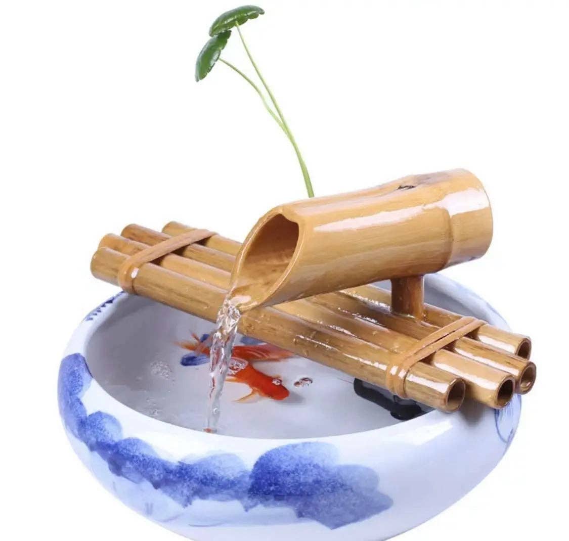 everythingbamboo - Wholesale Outdoor ornament/decor - Bamboo Water Fountain Water Feature Flowing Indoor Outdoor Garden Decoration8