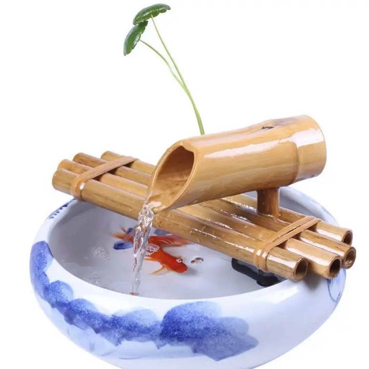 everythingbamboo - Wholesale Outdoor ornament/decor - Bamboo Water Fountain Water Feature Flowing Indoor Outdoor Garden Decoration8