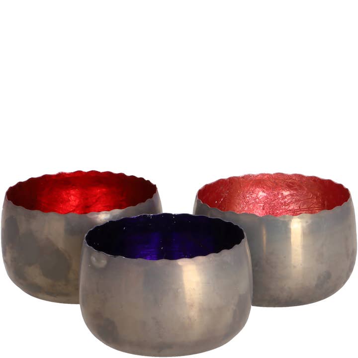 Andy metal lantern, 3 colors, D8cm, H5cm, grey for wholesale by Vosteen