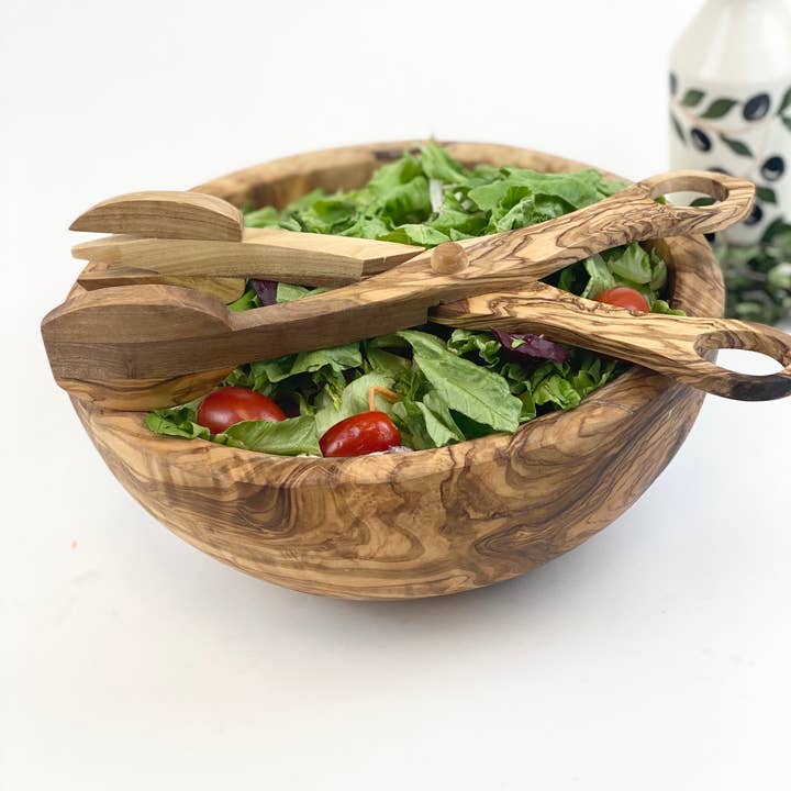 Natural OliveWood - Wholesale Kitchen Tong - Olive Wood Serving Tongs