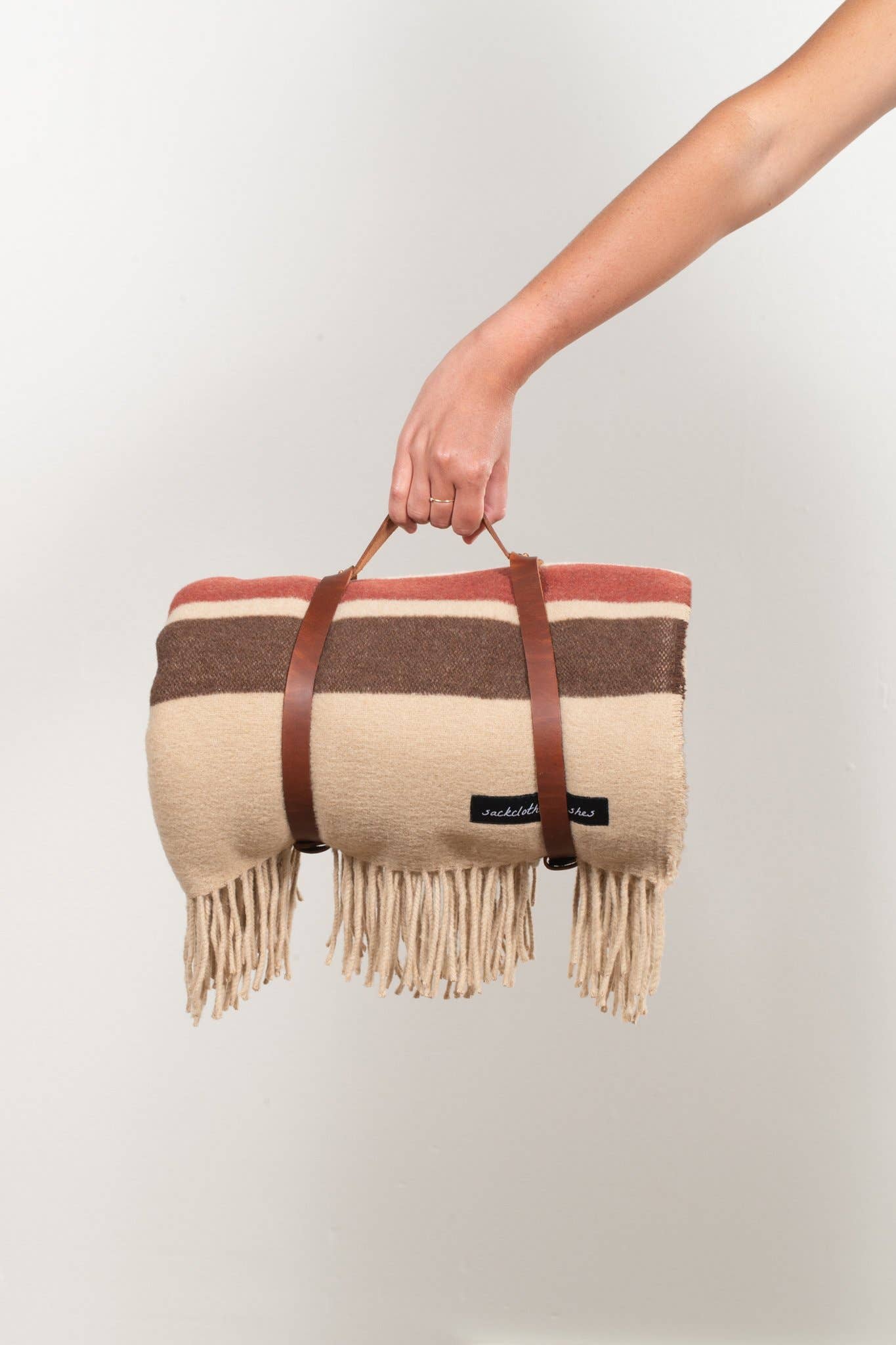 Sackcloth & Ashes - Wholesale Travel Blanket - Leather Blanket Roll Strap4
