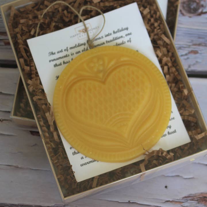 Happy Honey Bee Co. - Wholesale Ornament - Primitive Heart Door Hanger, Folk Art Heart Ornament8