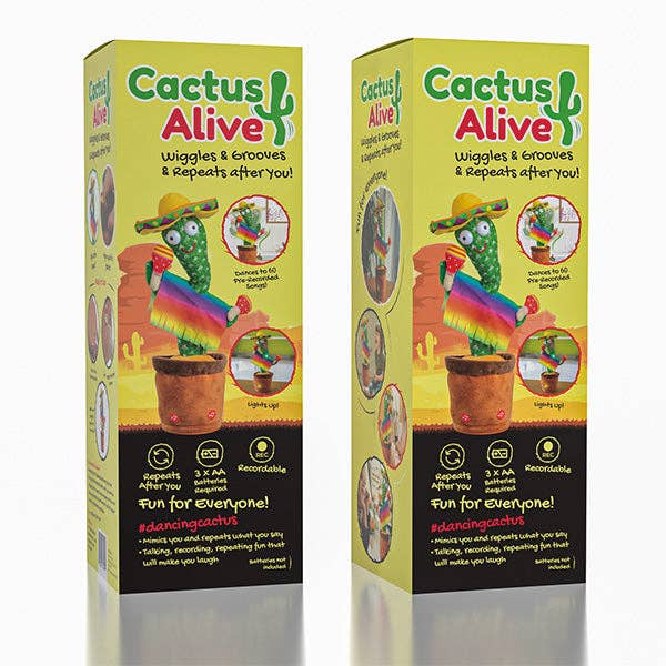 Showcase - Wholesale Stuffed/Plush Toy - Kids & Baby - Cactus Alive #DancingCactus | w/ Sombrero & Cha-Chas | As Seen On Social!