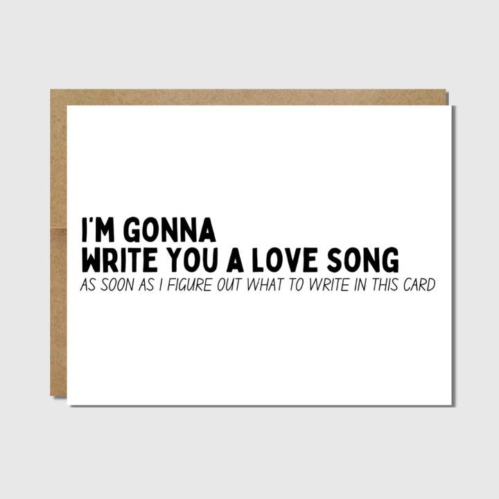 Musik Valentinsdagskort | Skriv dig en kærlighedssang for engroshandel hos Raisin Spirits