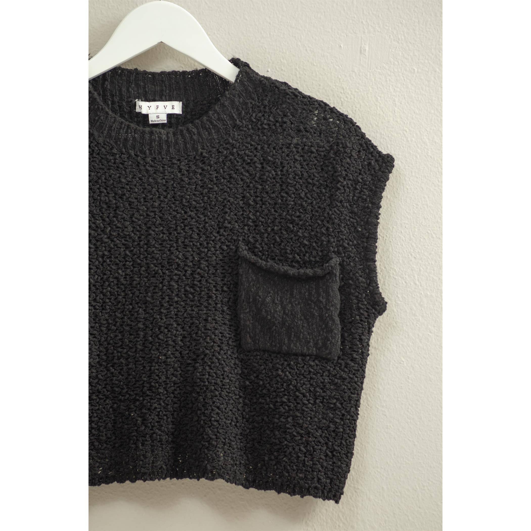 HYFVE - Wholesale Knit Sweater - Women's - Pocket Detail Sweater Top17