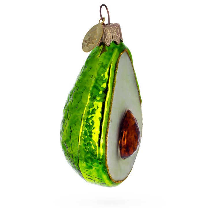 BestPysanky - Wholesale Ornament - Shiny Avocado Glass Ornament1