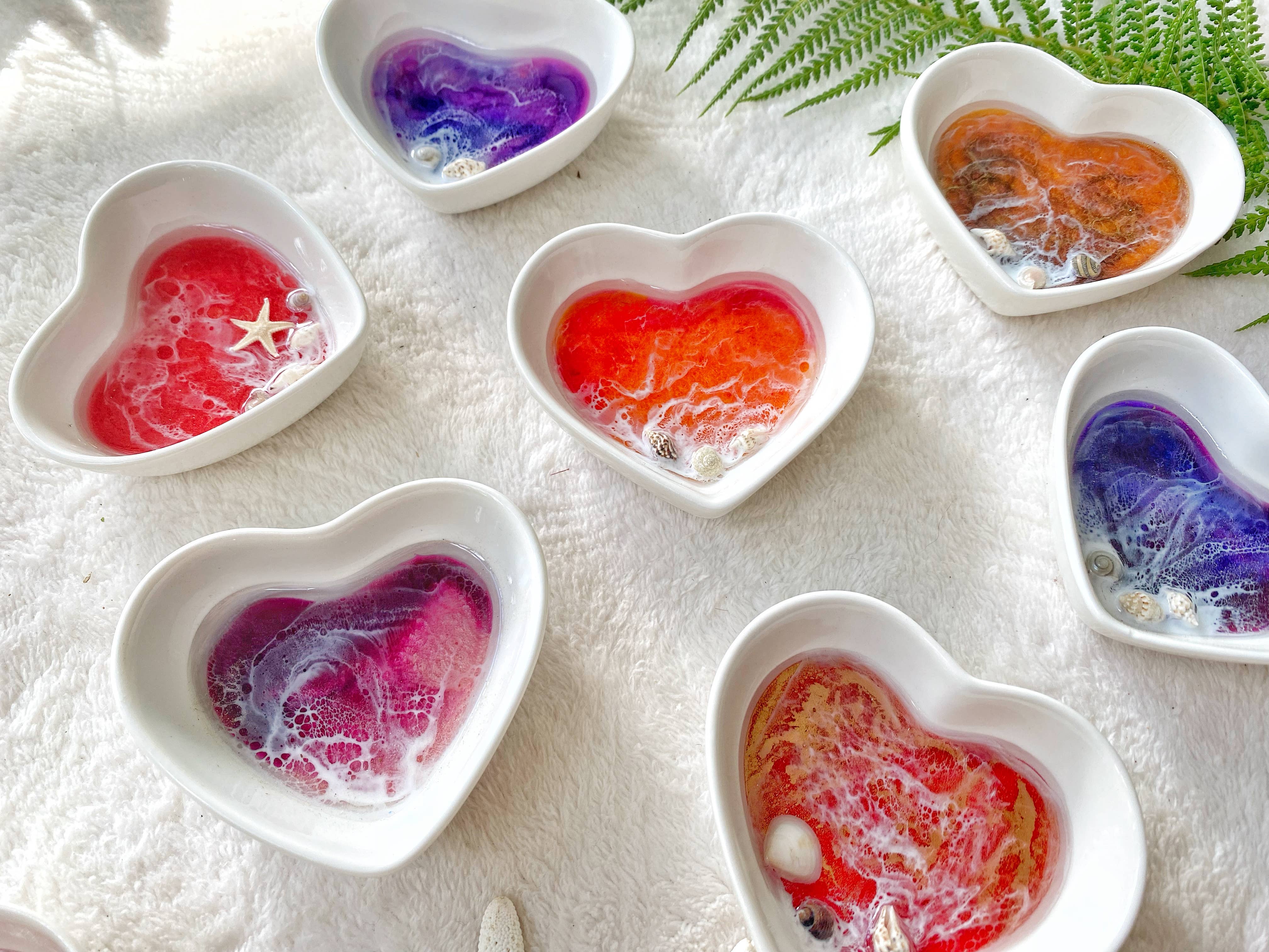 TBM Creations LLC – Großhandel Schmuckschalen – Hergestellt in Hawaii Ocean Schmuckschale, hergestellt auf Maui | Resin Heart7