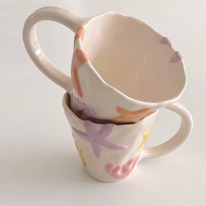 Pipa and Happy - Wholesale Coffee Mug - Coral mug