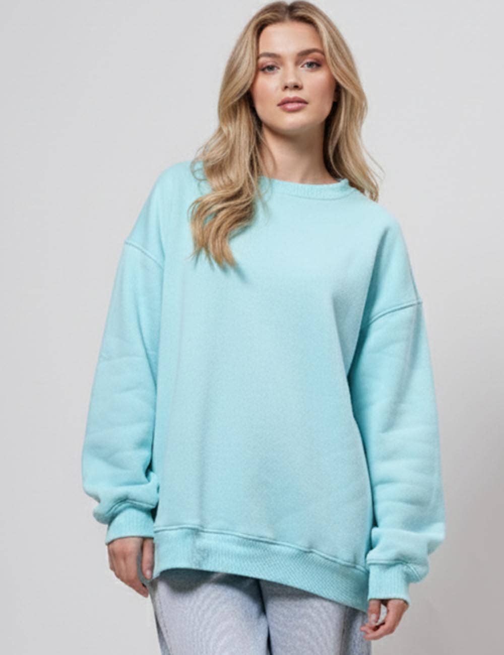 Sweetkama - Venta al por mayor Sudadera - Mujer - Top ajustado de manga larga y cuello redondo para mujer H662014