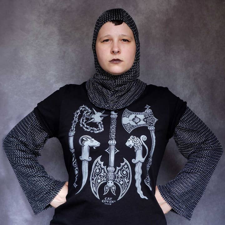 Cat Coven - Wholesale Screen Printed T-Shirt - Women's - Choose Your Weapon- Screen printed T-shirt2