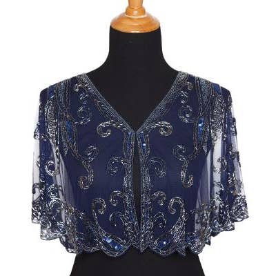 Western Fashion - Wholesale Cape - Women's - 8906 - Beaded Flapper Cape32