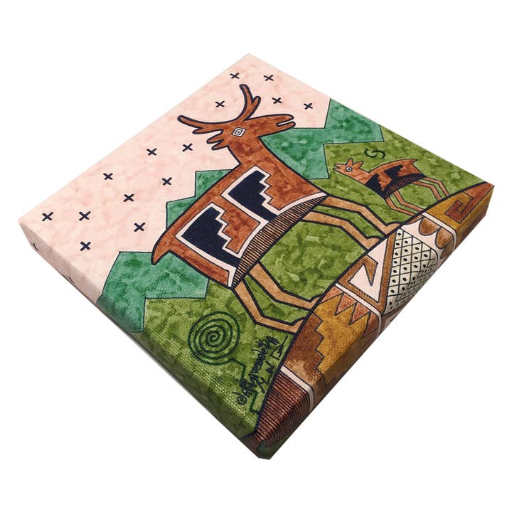 Fourth World Design - Wholesale Art Print - Deer Family1