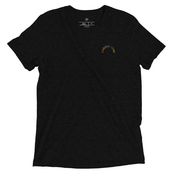 Choose Love Embroidered Classic Tee for wholesale by Kind Cotton