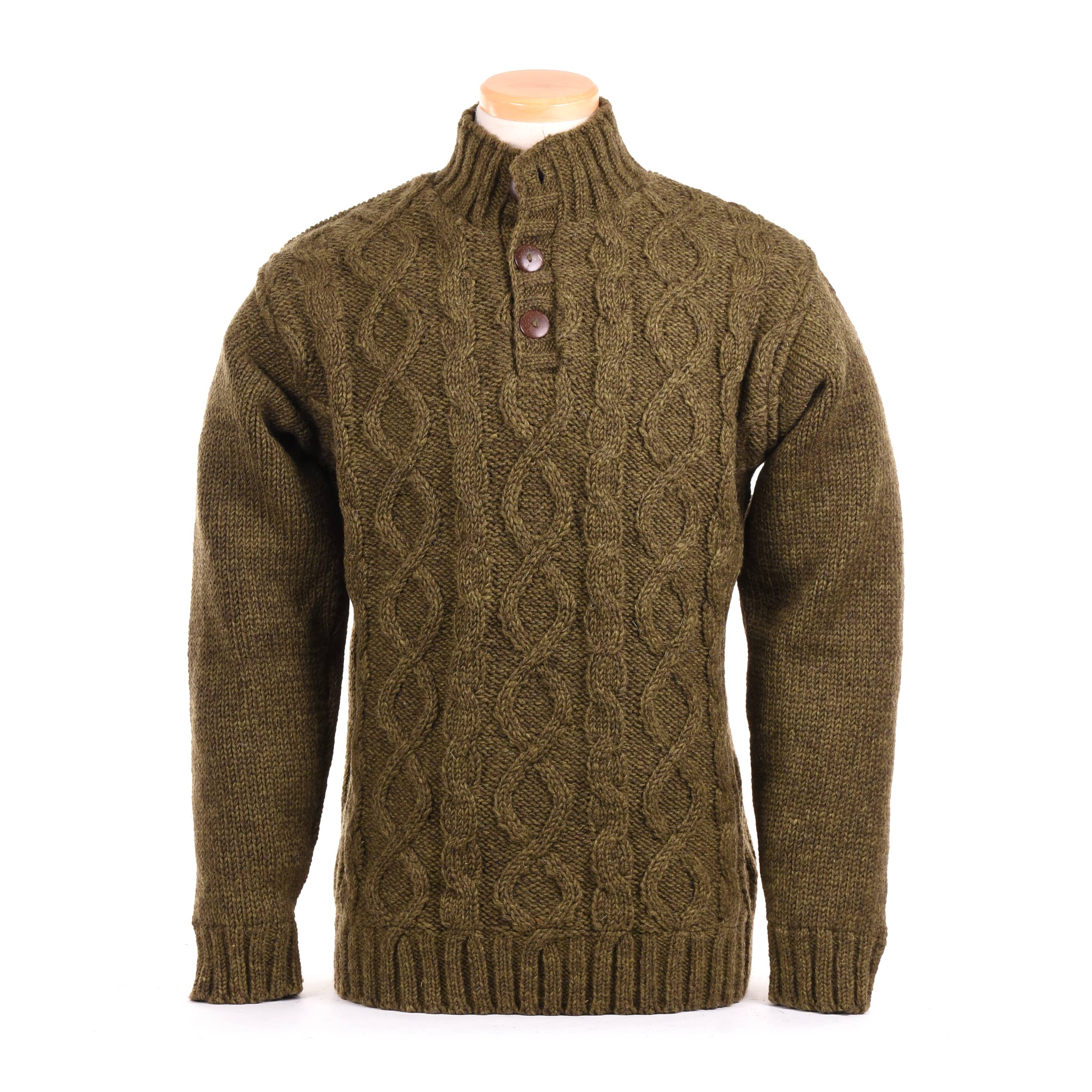 Lost Horizons Knitwear – Ships from USA - Vente Pull en maille – homme - Pull en laine torsadée Connery4
