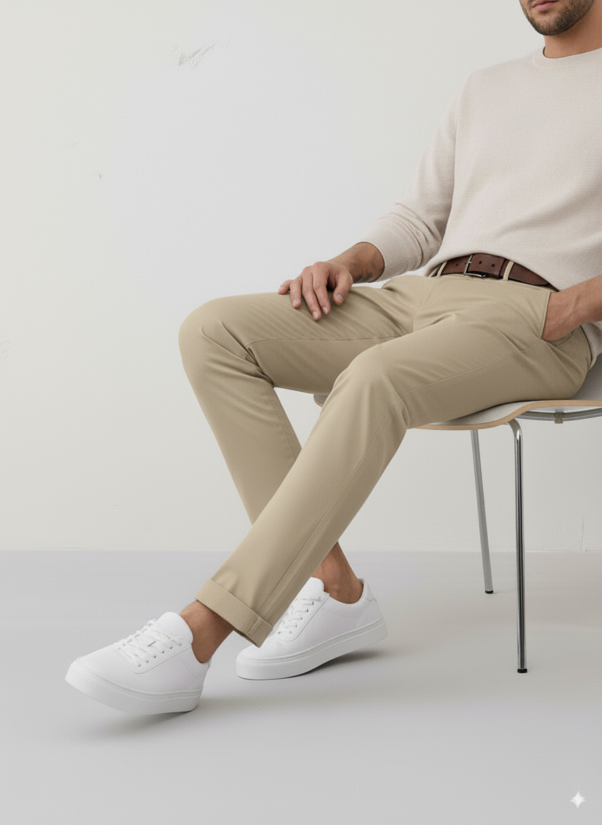 HB KHAKI  Hawks Bay New Chino Stretch Twill Pants (KHAKI) for wholesale on Faire2
