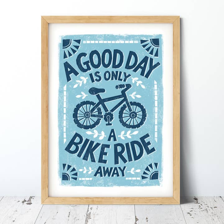Alexandra Snowdon – wholesale Art print – Bike Ride Print2