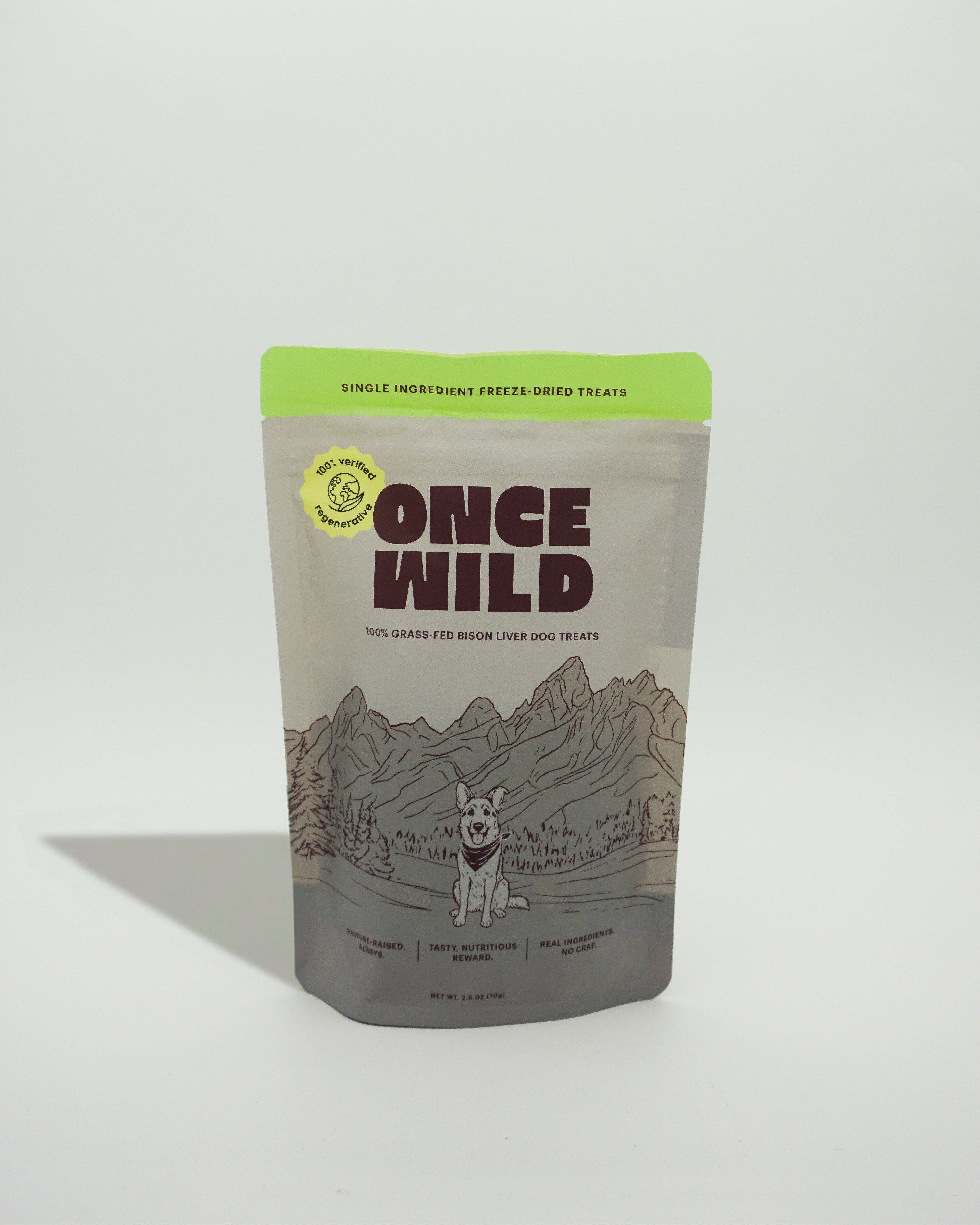 Once Wild - Wholesale Pet Treats - Dog - 100% Bison Liver Treats0