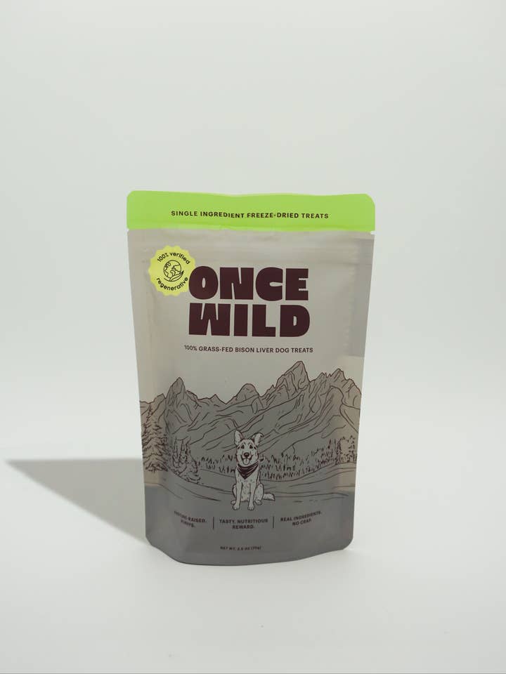 100% Bison Liver Treats for wholesale by Once Wild