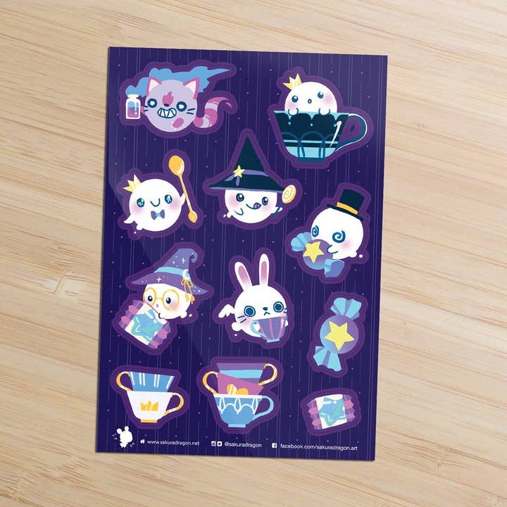 Ghostea Stickers for wholesale by sakuradragon