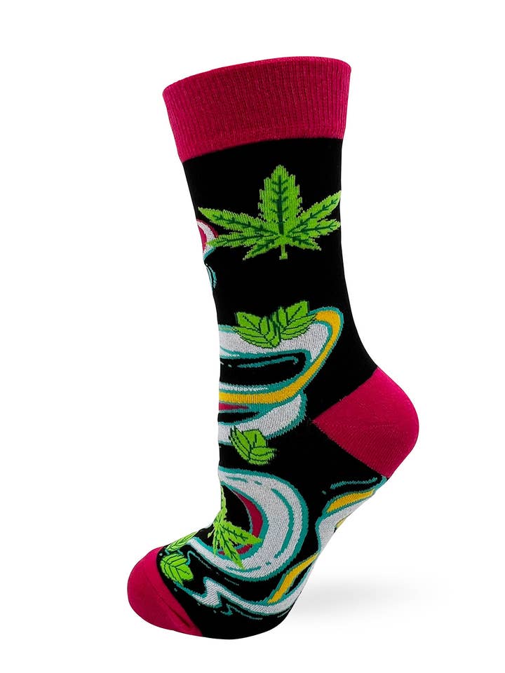 Fabdaz - Wholesale Socks - Women's - It's 4:20 Somewhere Women's Novelty Crew Socks2