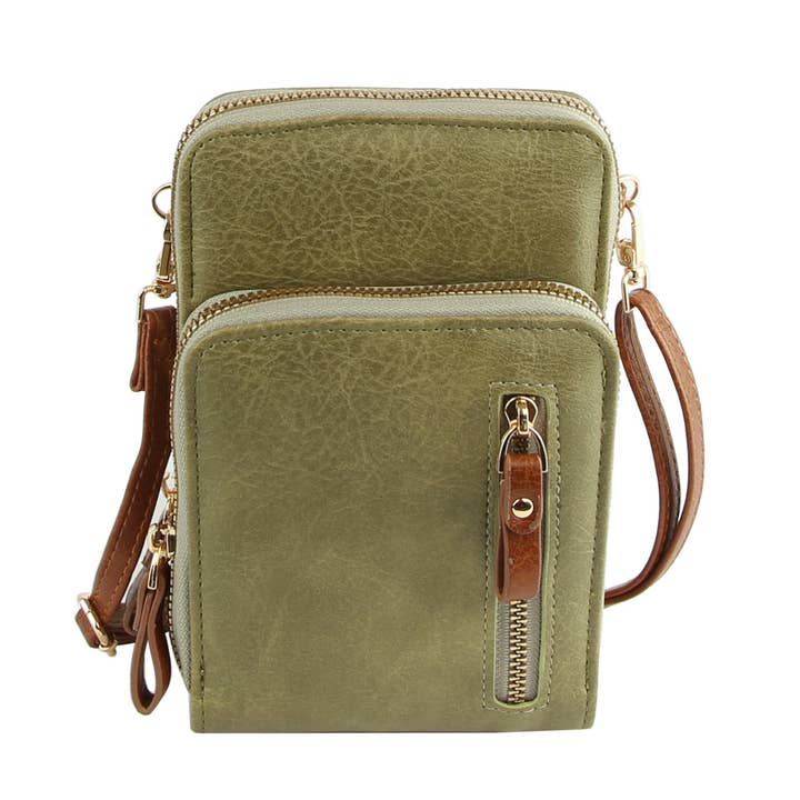 Handbag Factory Corp - Wholesale Crossbody Bag - Women's - Multi Pocket Cellphone Crossbody Bag10