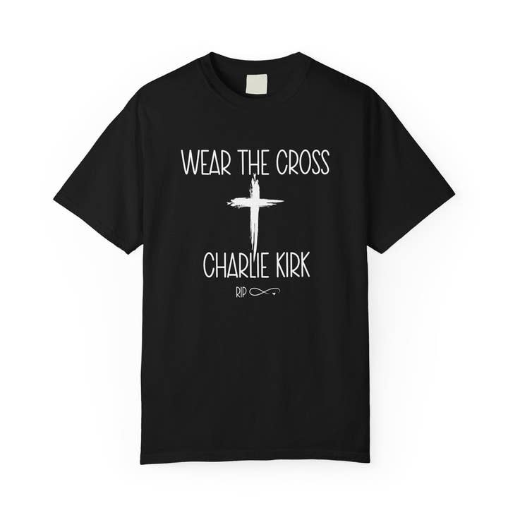 Portez le T-shirt Croix, Sweat-shirt Charlie Kirk pour la vente par DLT Ecommerce