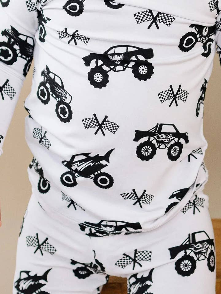 Bamboo Two Piece Set | Monster Blaze for wholesale by Lucky Panda Kids