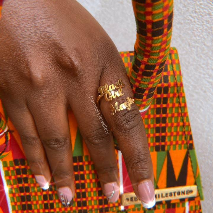 The Exclusive ‘Black Girl Magic’ Ring - Gold/Silver for wholesale by Damilola Jewellery