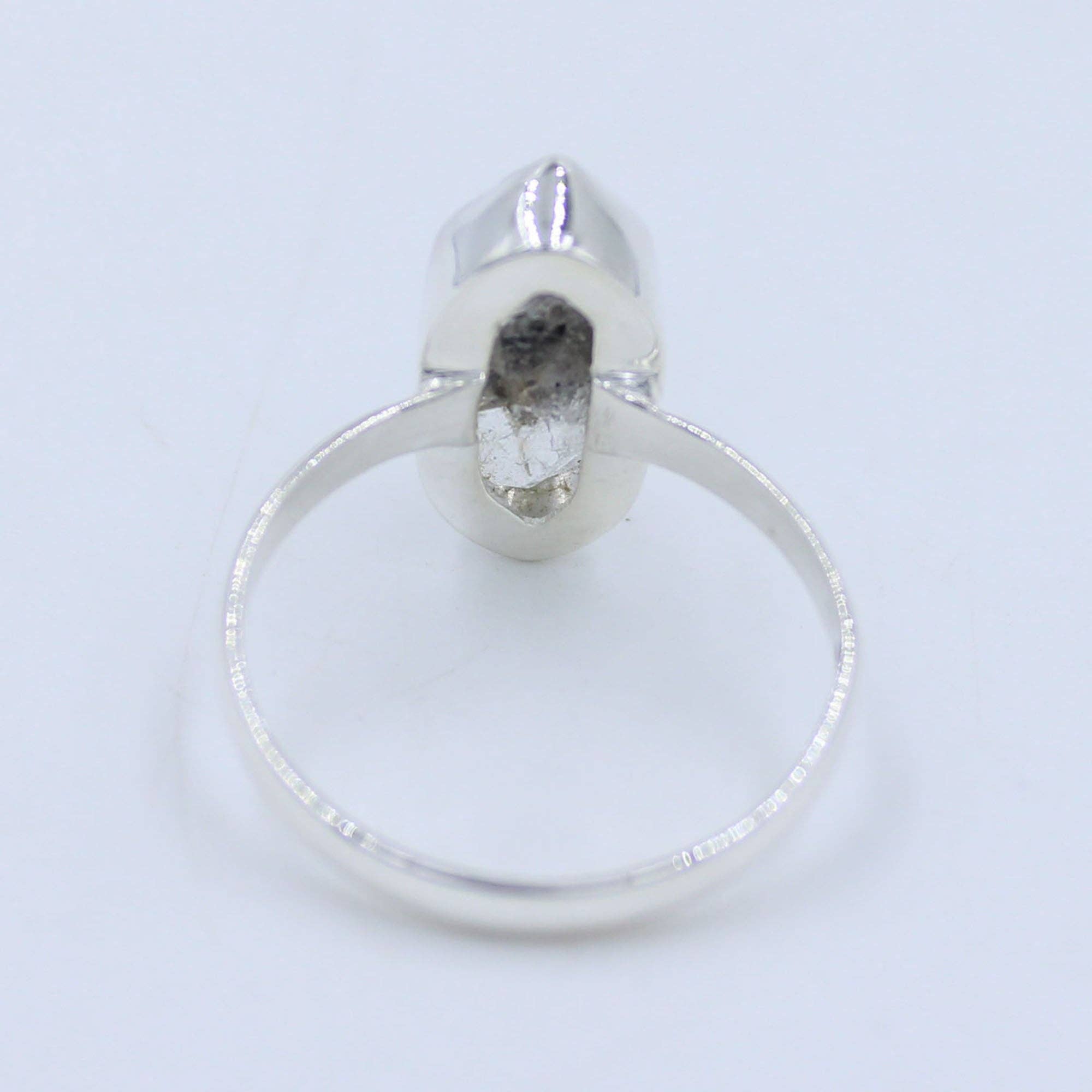 Silvex Jewelry - Wholesale Single Stone/Solitaire Ring - Herkimer Diamond 925 Sterling Silver Ring3