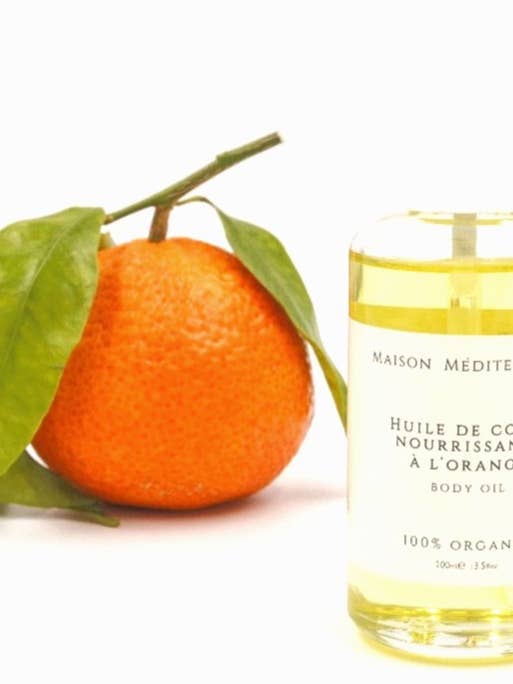 Olio corpo nutriente all'arancia per la vendita all'ingrosso da parte di Maison Méditerranée