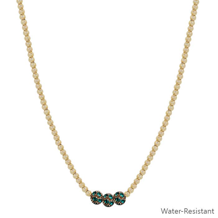 Meghan Browne Style - Wholesale Pendant/Charm Necklace - FELIX EMERALD