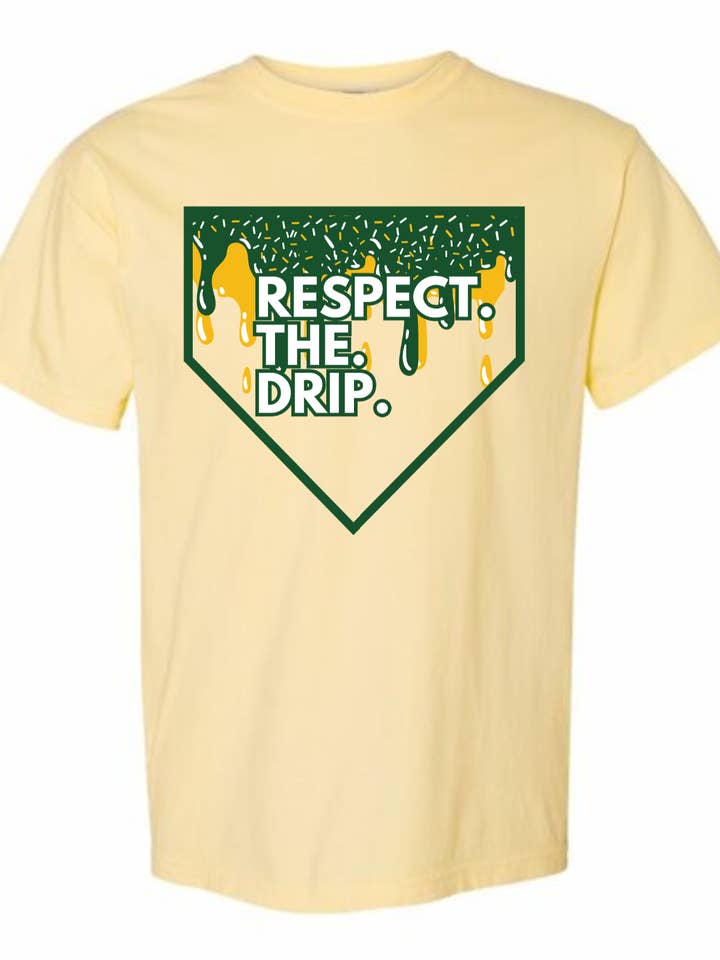 Mudbugs BTQ - Wholesale Screen Printed T-Shirt - Unisex - Respect The Drip - Baseball Tee