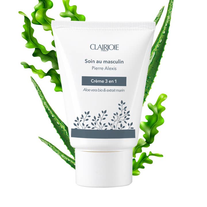 Fugtgivende, beroligende og anti-aging 3-i-1 herrecreme 50 ml for engroshandel hos Clairjoie