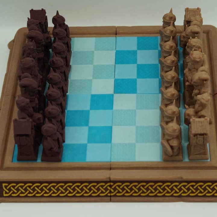 Viking Chess Set for wholesale by Sumptuous Scull Styles LLC