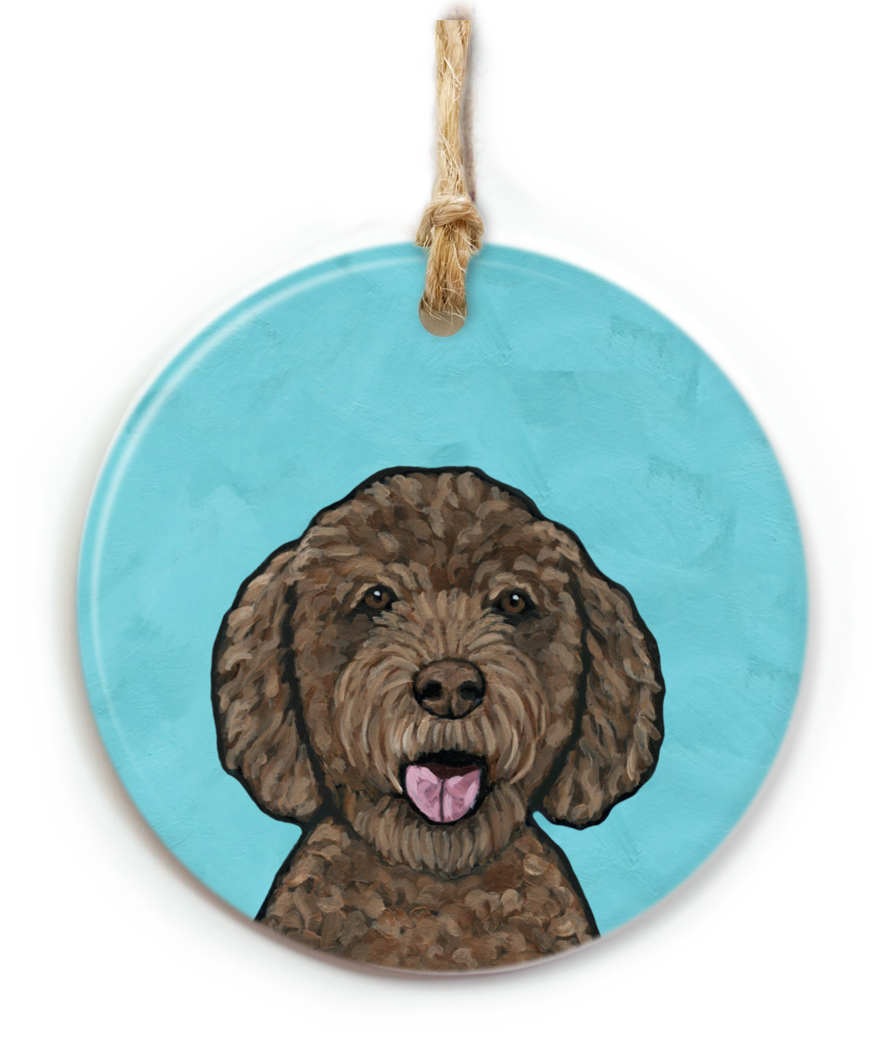 The Cheery Pet - Wholesale Ornament - Golden Doodle Dog Ornament2