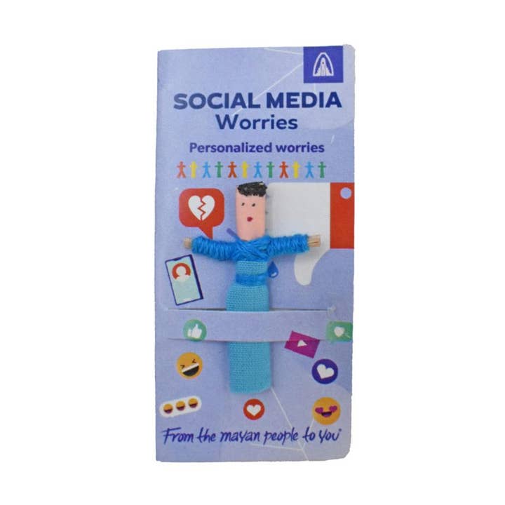 Worry Doll Mini, Social Media Worries for wholesale by Shared Earth