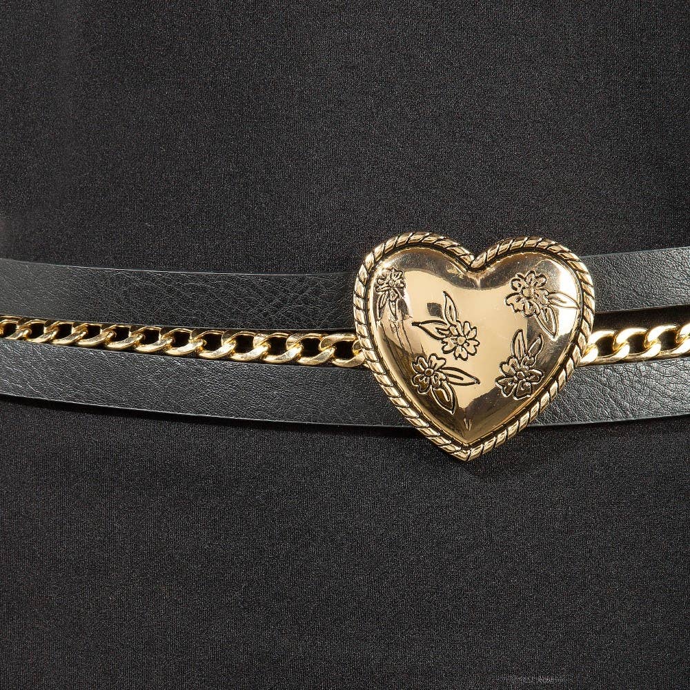 Anarchy Street – wholesale Bälte - Dam – Concho Heart Bälte i konstläder och kedja3