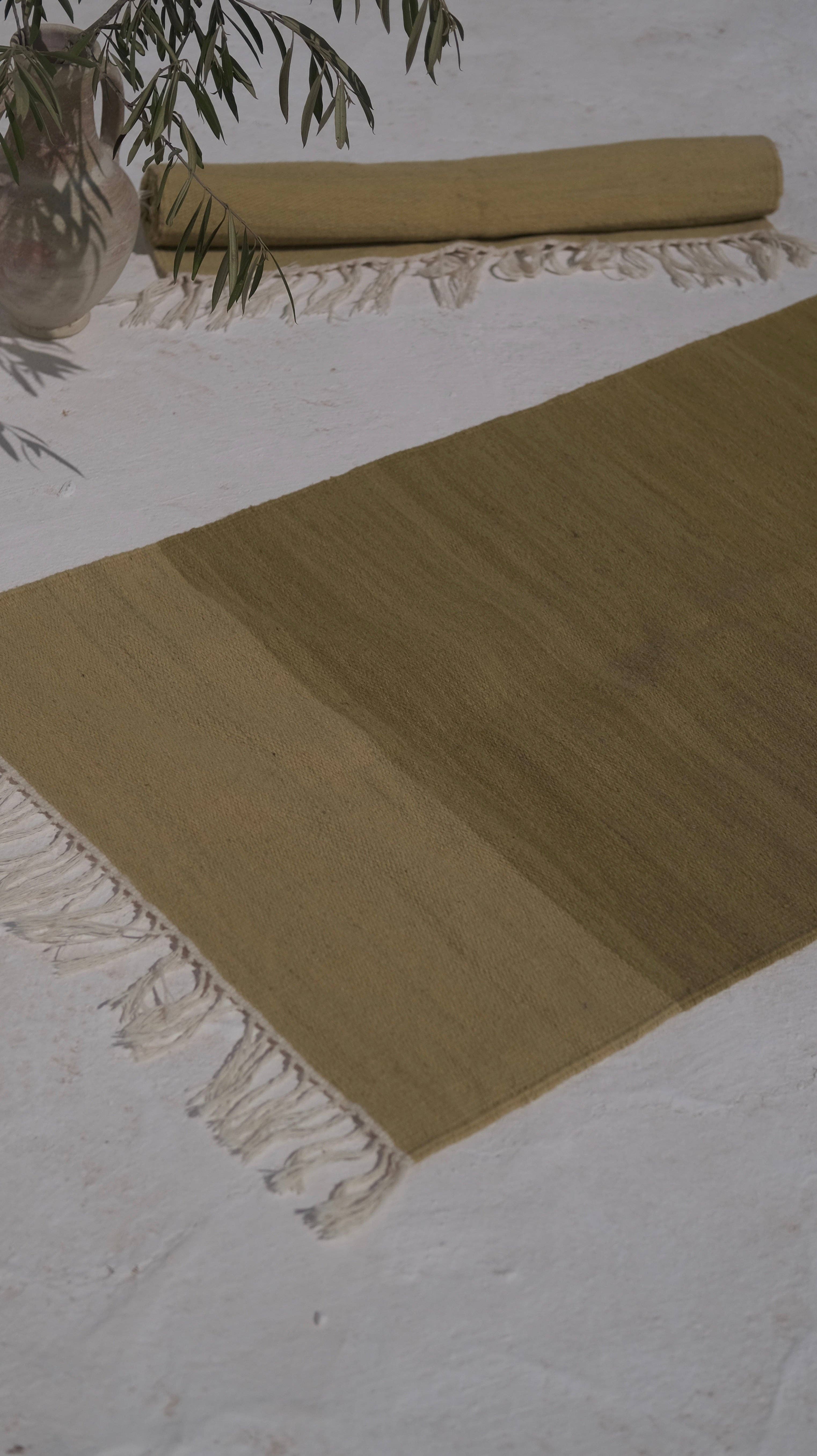 TŪNIQ - Wholesale Area Rug - Plant-Dyed Olive Rug3